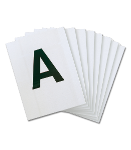 WALDHAUSEN - 12 Lettres sur plaque PVC pour carrière de Dressage 20 x 60 M 