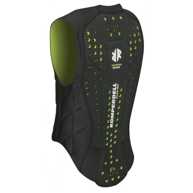 KOMPERDELL - Gilet de Protection Dorsal NIVEAU 1 Junior 116 CM NOIR/VERT