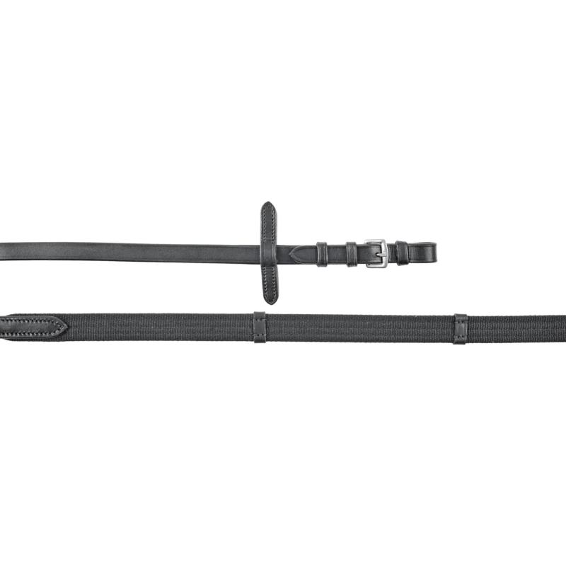 UKE - Rênes en toile sangle et arrêtoirs cuirs largeur 16MM