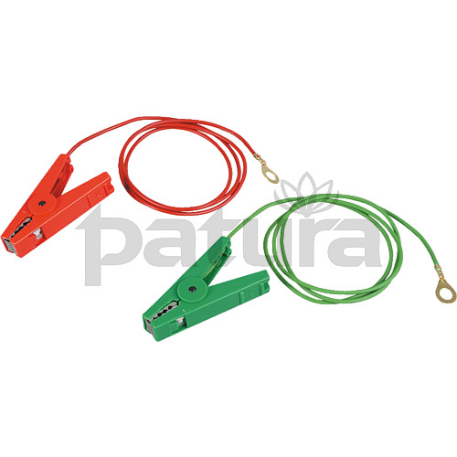 PATURA - Câble de raccordement clôture et terre, rouge et vert