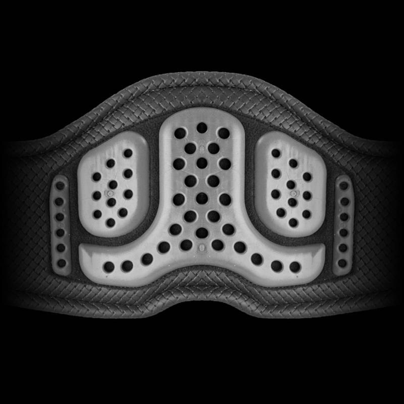 ACAVALLO - Sangle Dressage Courte PVC Anti Chocs à Gel Anti Compression 55 CM