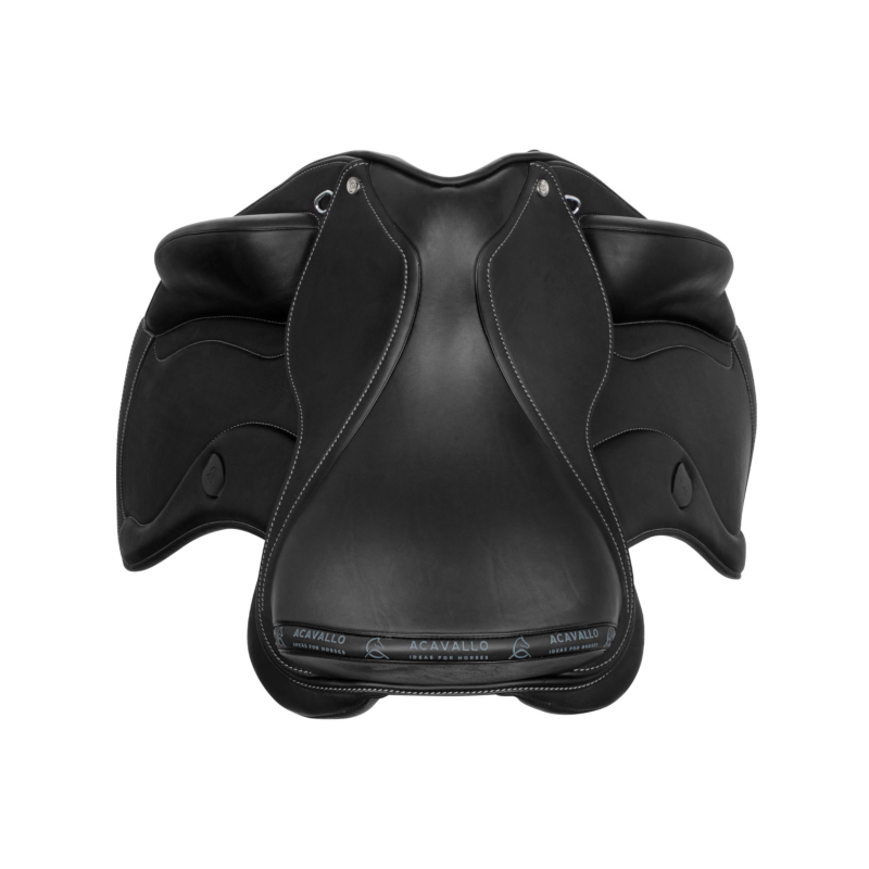ACAVALLO - Selle de dressage PERUGINO taquets courts ajustable système MAG 16 POUCES