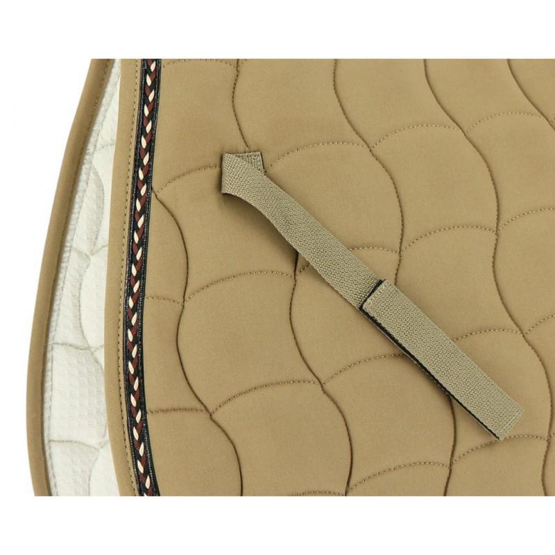 EQUITHEME - Tapis de Selle Type HUNTER Forme Découpée CHOCO