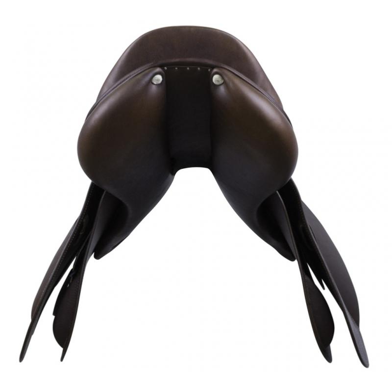 ERIC THOMAS - Selle Mixte Tendance Obstacle Assise Semie Creuse 17 POUCES NOIR
