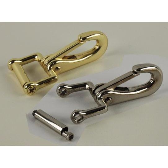 Mousqueton Démontable pour Longe et Collier Chasse Chromé