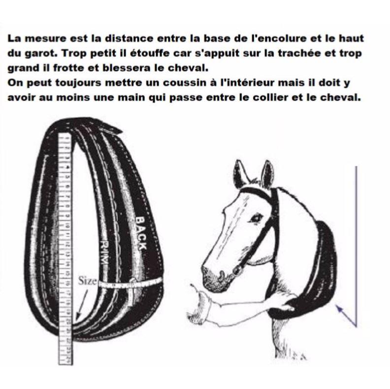 Collier d’Épaule Attelage Modèle Allemand en Cuir ZALDI PONEY (NOUS CONSULTER)