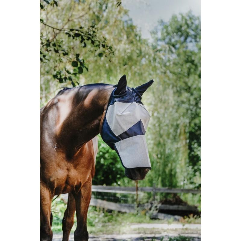 EQUITHEME - Masque Intégral en Mailles Epaisses Taille Shetland à Cheval PONEY dernier !