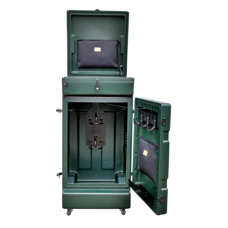 LA GEE - Malle Roulante Verticale pour Concours Equitation ANTHRACITE