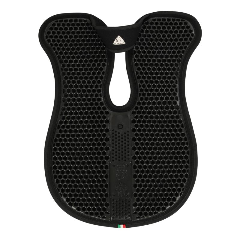 ACAVALLO - Amortisseur de Dos à Découpe Garrot Feutre et Gel BLEU