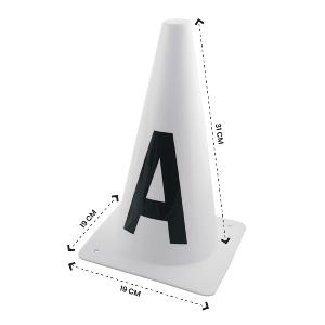 WALDHAUSEN - Jeu de 8 cônes avec Lettres pour Carrière de Dressage 20X40M