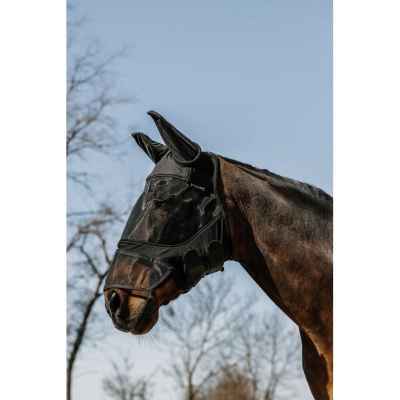 EQUITHÈME - Masque anti-Mouches anti UV intégral léger SOFT PONEY