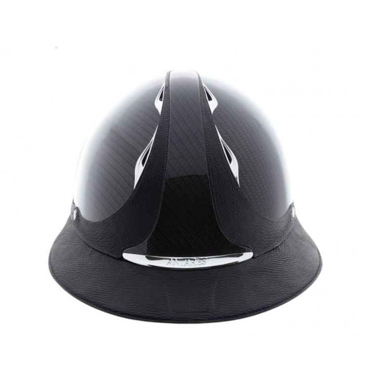 ANTARES - Casque PREMIUM Coque ABS Vernie Visière XL ECLIPSE Cuir 54 S MARINE