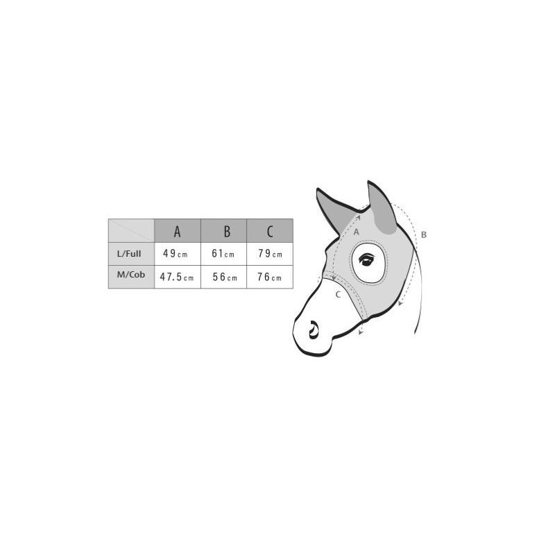 LAMI-CELL - Masque Anti STRESS Sans Oreilles TITANIUM PONEY