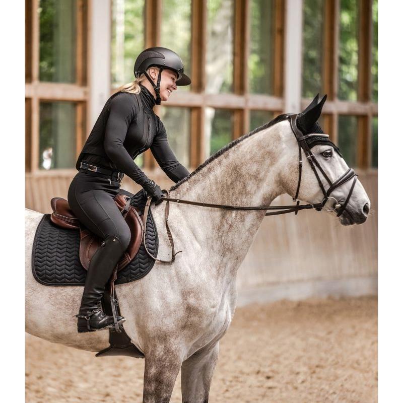 SWING - Casque d'Equitation Grande Visière LADY SHINE H24 TAILLE 51 -55 CM