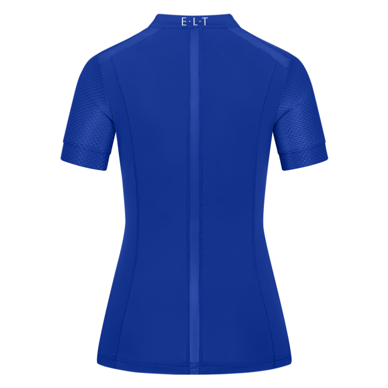 ELT - T Shirt Maille Technique Zippé NANCY XXS FEMME BLEU ELECTRIQUE