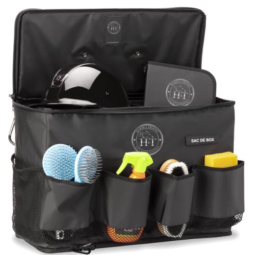 HORSE&TRAVEL - Sac de pansage multi compartiments 4 poches pour le box