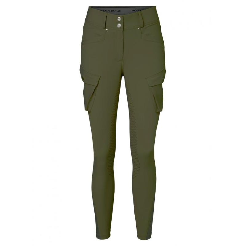 MOUNTAIN HORSE - Pantalon cargo taille haute à poches latérales ESTELLE NOIR 34 FR FEMME
