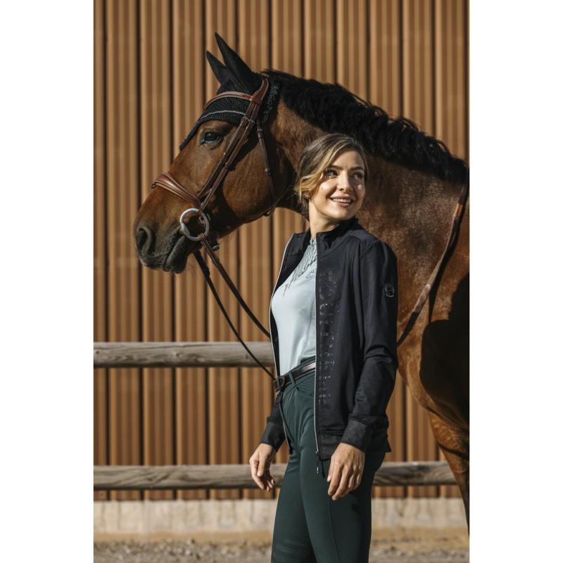 EQUITHEME - Veste Zippée Femme Quickdry avec strass CHARLENE XS FEMME