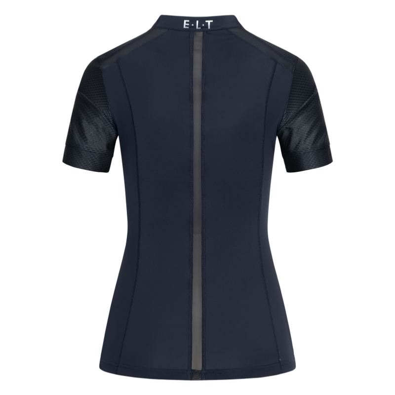 ELT - T Shirt Maille Technique Zippé NANCY XXS FEMME BLEU ELECTRIQUE