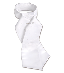 ELT Paris - Plastron dressage FEMME avec perles CLAIRE 