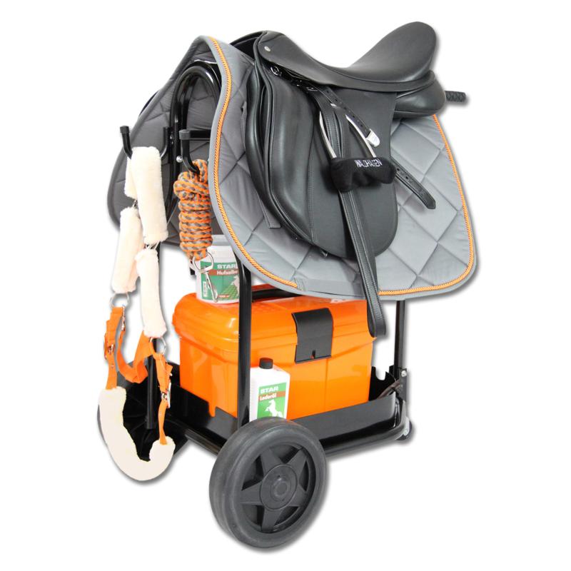 WALDHAUSEN - Chariot d'écurie porte Selle 3 Roues Pliant STALL CARRY