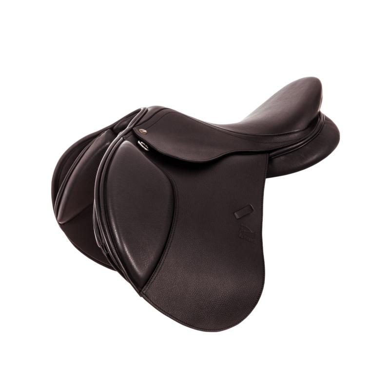 SUPREME - Selle Obstacle Cuir Italien Grainé à Arcade Modulable MIAMI 16 POUCES NOIR