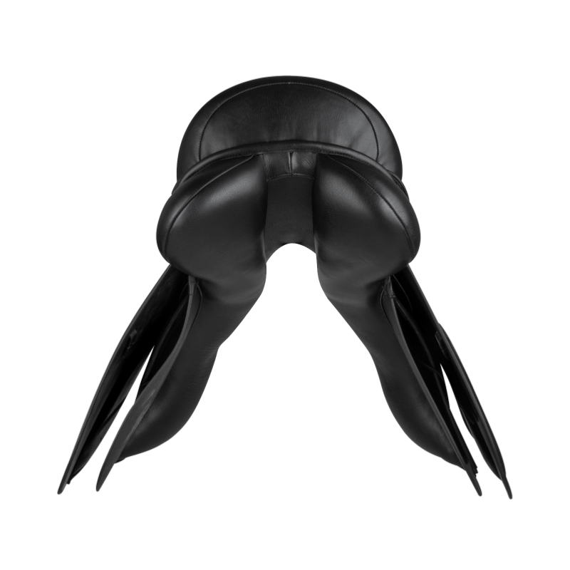 WALDHAUSEN - Selle Mixte en cuir siège Semi Creux COMFORT 16.5 POUCES NOIR