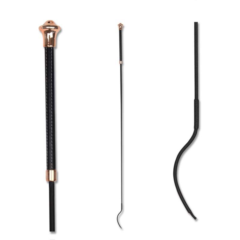 WALDHAUSEN - Stick de dressage à poignée cuir longueur 120 CM NOBLESSE