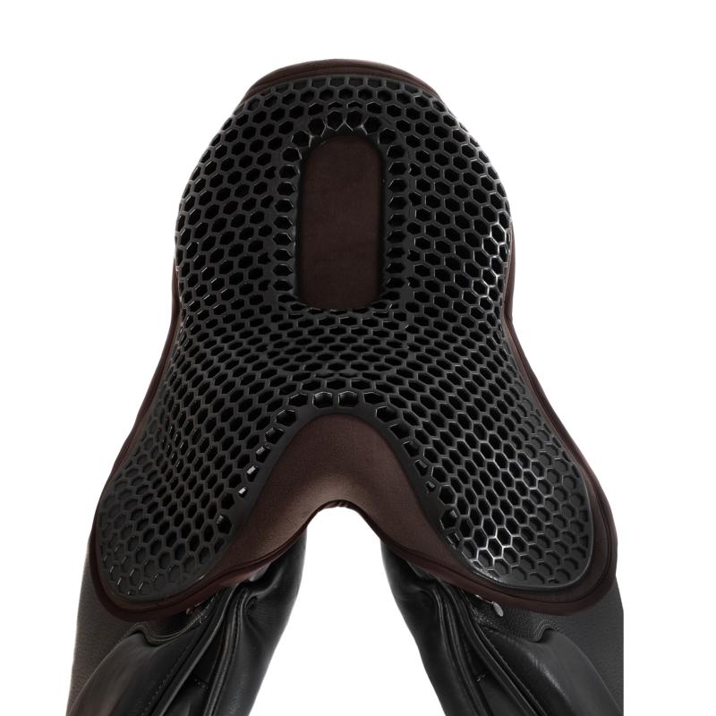 ACAVALLO - Dessus de Selle Ortho COCCYX Assise Gel NOIR COCCYX CSO L Troussequin CARRE