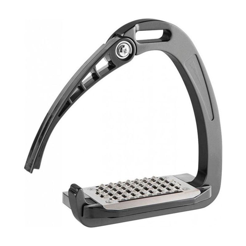 ACAVALLO - Etriers Acavallo Arena Alupro à Branche Ressort NOIR