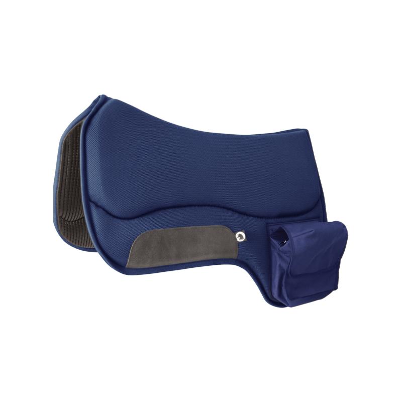TTECH- Tapis de Selle WESTERN Avec Poches en Sympatex Respirant BRUN