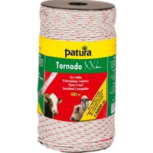PATURA - Fil de clôture électro-plastique tressé TORNADO XXL, 400 m 