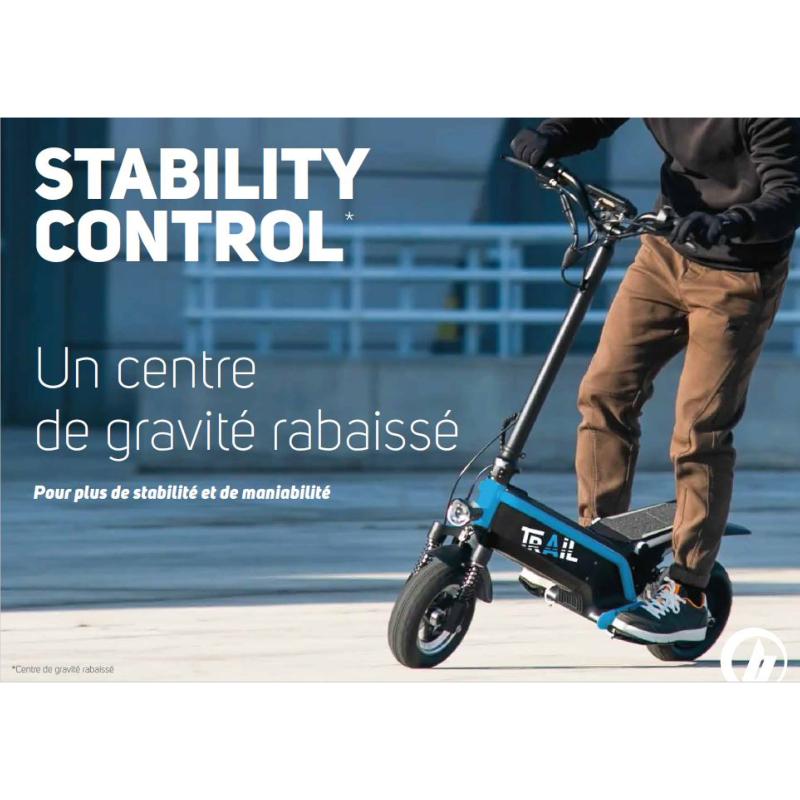 BEEPER - Trottinette Electrique Cavalier Pliante Chemins et Route TRAIL Modèle 10 Ah