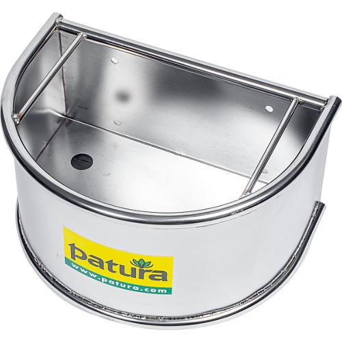 PATURA - Mangeoire demi cercle Chevaux en Inox 25L, anti gaspillage 