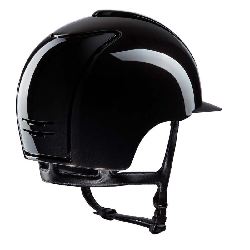 KEP ITALIA -  Casque équitation Cromo 2.0 Shine noir Visière standard NOIR TAILLE 51 CM
