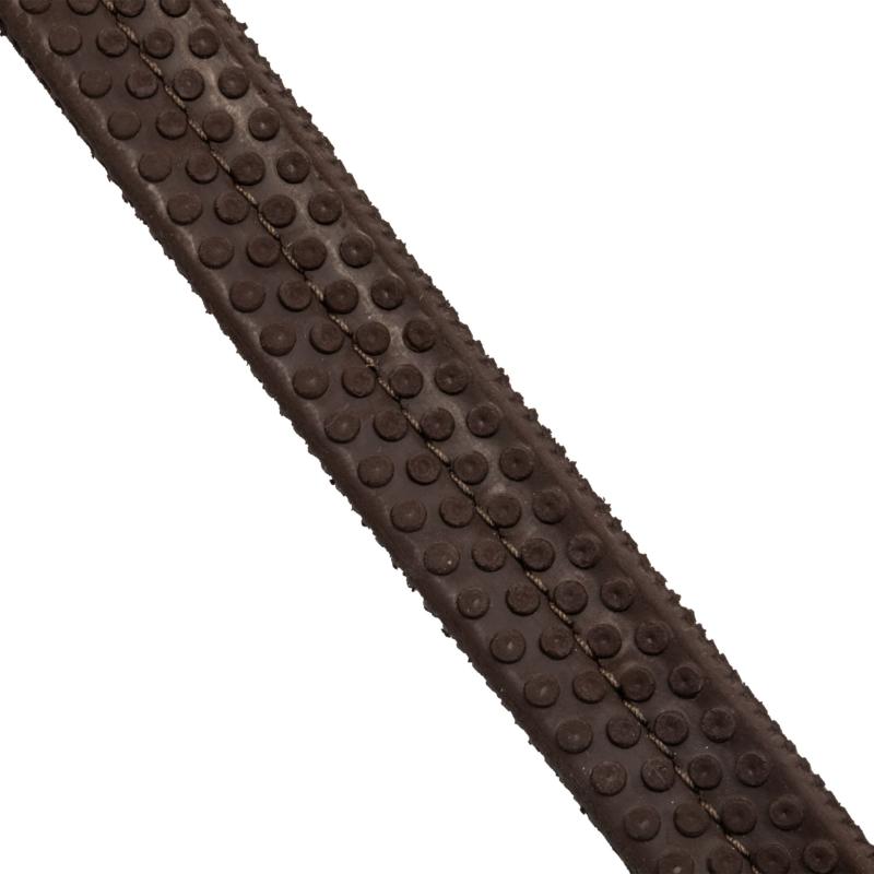 EQUESTRO - Enrênement Thiedeman ou Howlett en Cuir et Rênes Caoutchouc Grip NOIR COB