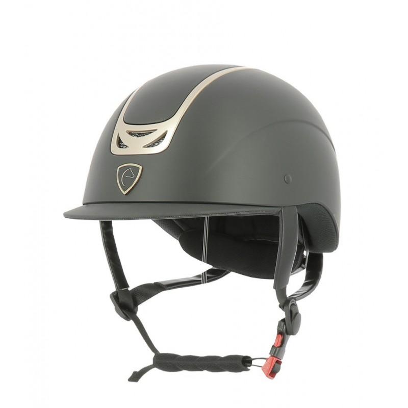 RIDING WORLD - Casque équitation réglable en ABS PEPIT Taille : XS/49-51 NOIR/NOIR