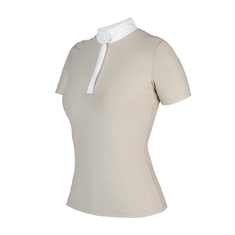 HORKA - Polo de Concours Femme technique à col zippé SABRINA FEMME XS NOIR