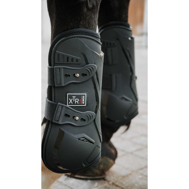 NORTON XTR - Guêtre à Coque fermeture Boutons FLEX NOIR PONEY