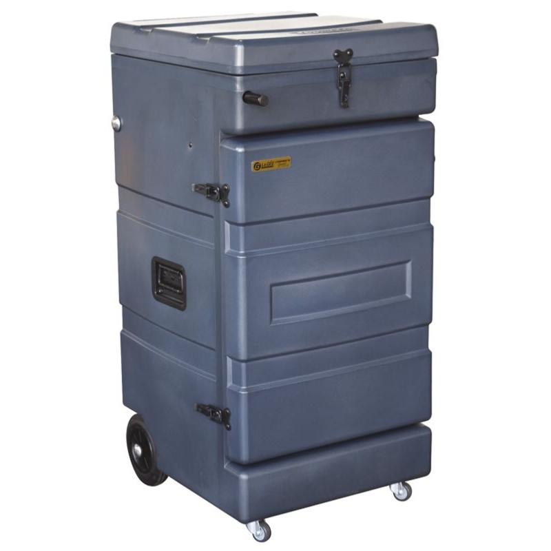 LA GEE - Malle Roulante Verticale pour Concours Equitation ANTHRACITE