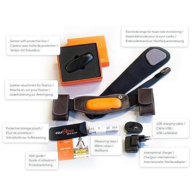 EQUISENSE - Outil de Mesure de Santé et Performances Motion S Attache en Cuir NOIR