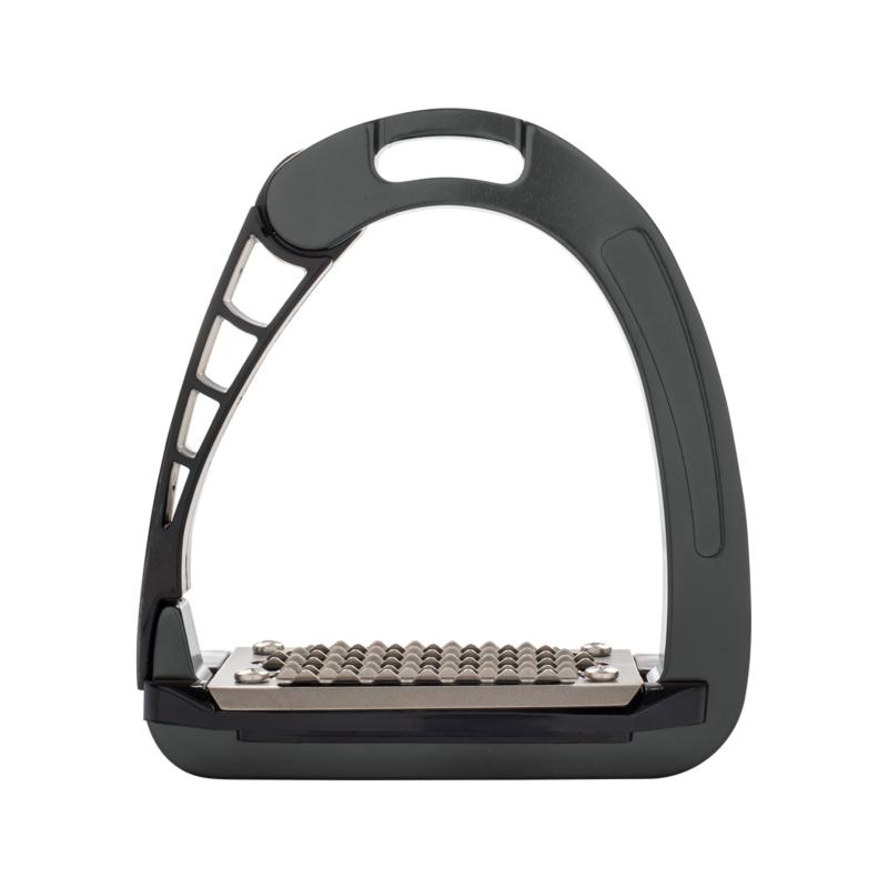 ACAVALLO - Étriers JUNIOR à Branche Ressort ALUPRO ARENA NOIR