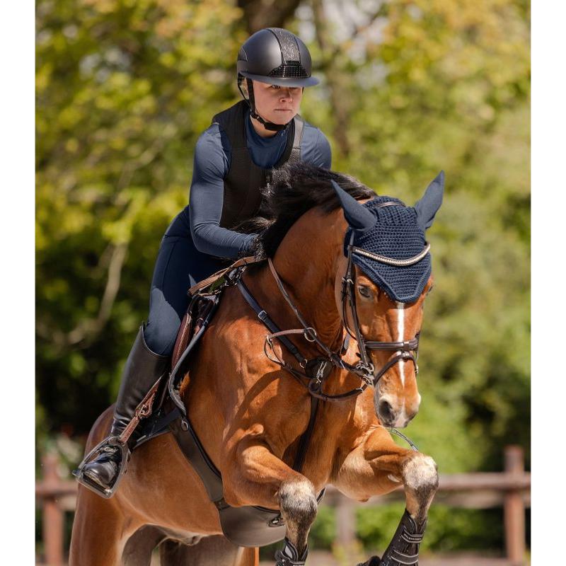 SWING - Casque d'Equitation Grande Visière LADY SHINE H24 TAILLE 51 -55 CM