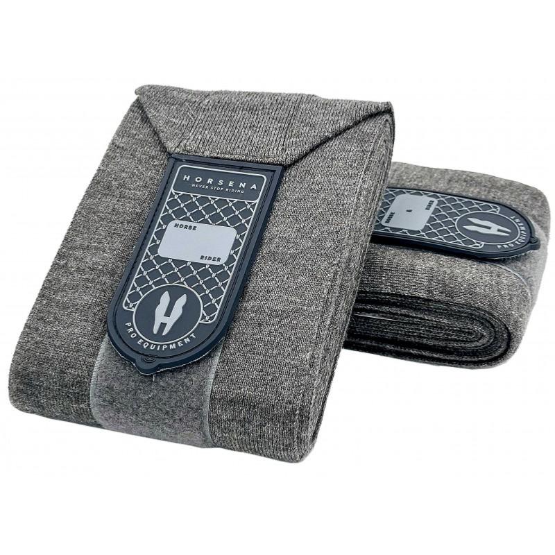 HORSENA - Bandes de Repos en Tricot Acrylique , LA PAIRE BRUN