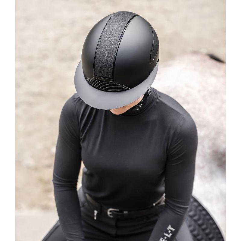 SWING - Casque d'Equitation Grande Visière LADY SHINE H24 TAILLE 51 -55 CM