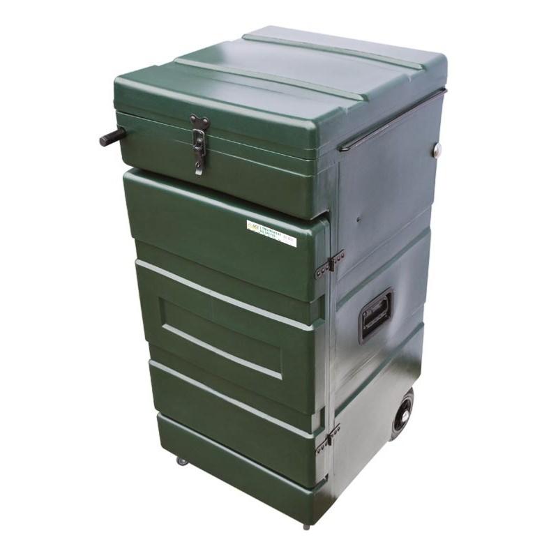 LA GEE - Malle Roulante Verticale pour Concours Equitation ANTHRACITE