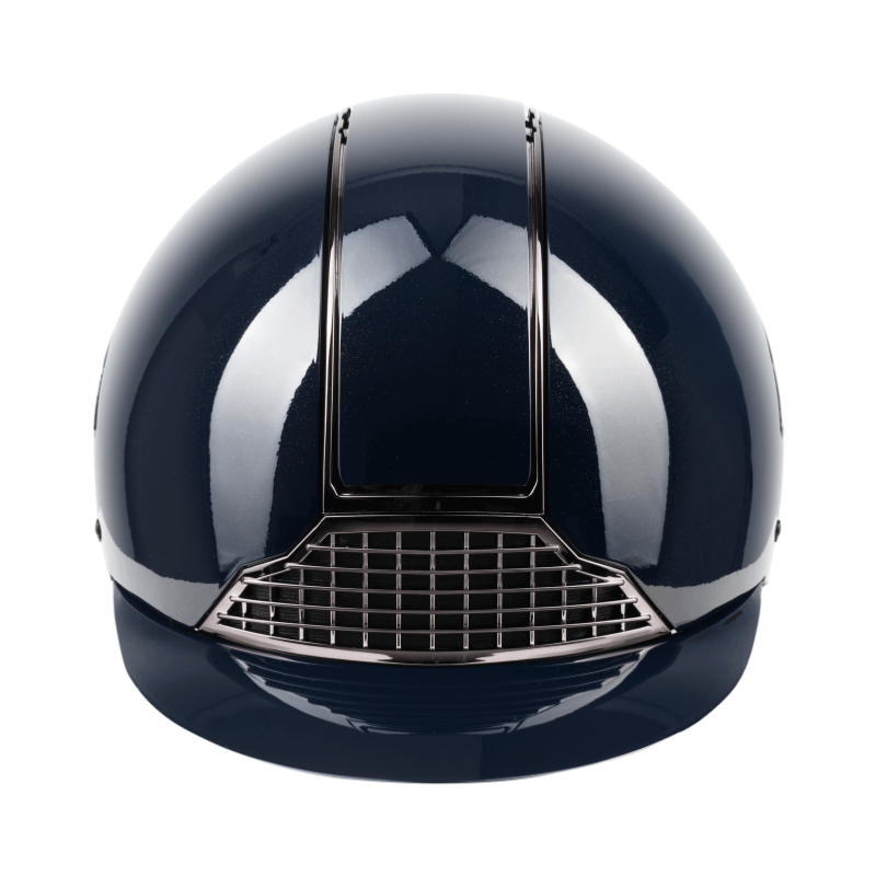 SWING - Casque d'équitation brillant visière standard GLOSSY H24 NOIR TAILLE 51 -55 CM
