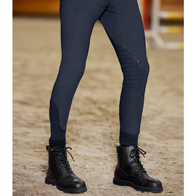 ELT - Pantalon Equitation HOMME avec GRIP Silicone aux Genoux MAILO 40 FR HOMME MARINE