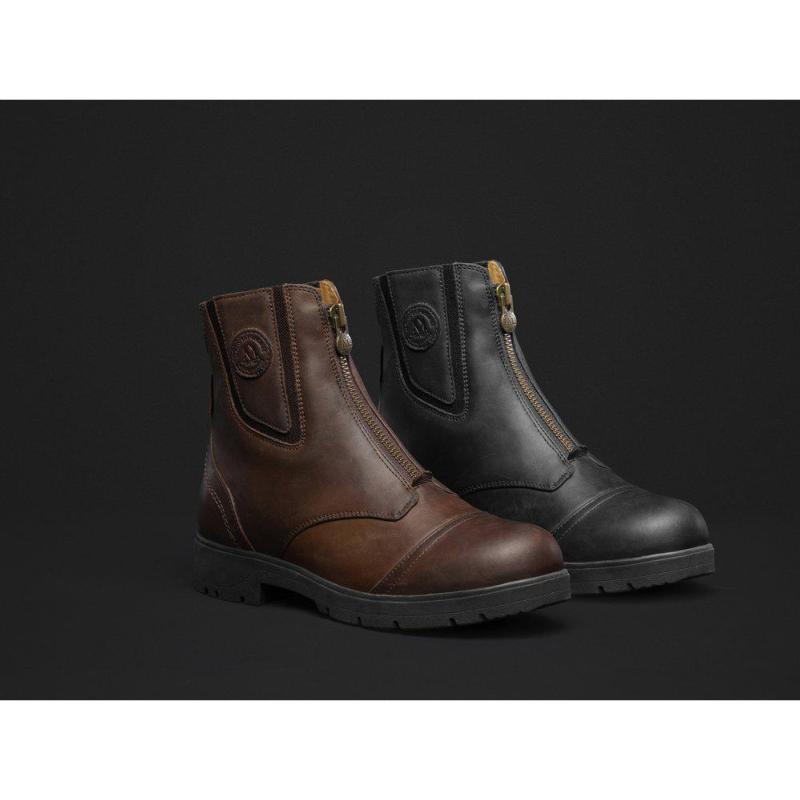 MOUNTAIN HORSE - Boots Etanches en Cuir Gras et Zip, WILD RIVER Paddock du 36FR au 46FR CHOISIR UNE POINTURE NOIR
