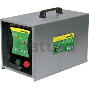 PATURA  - Electrificateur de clôture P100 sur Batterie 12V + Boîtier Ouvert 